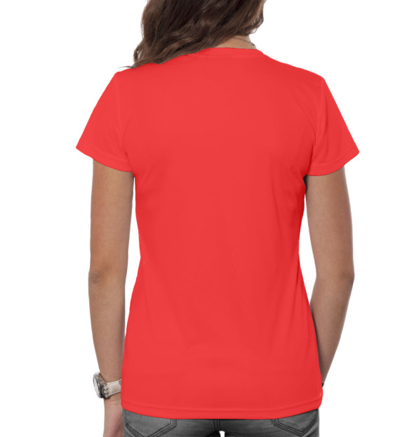 Женская футболка с изображением Георгий Победоносец цвета Белый