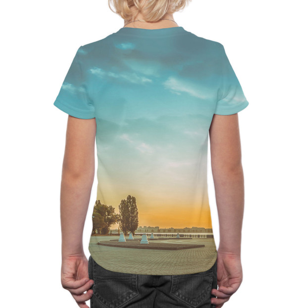 Футболка для мальчиков с изображением Воронеж цвета Белый