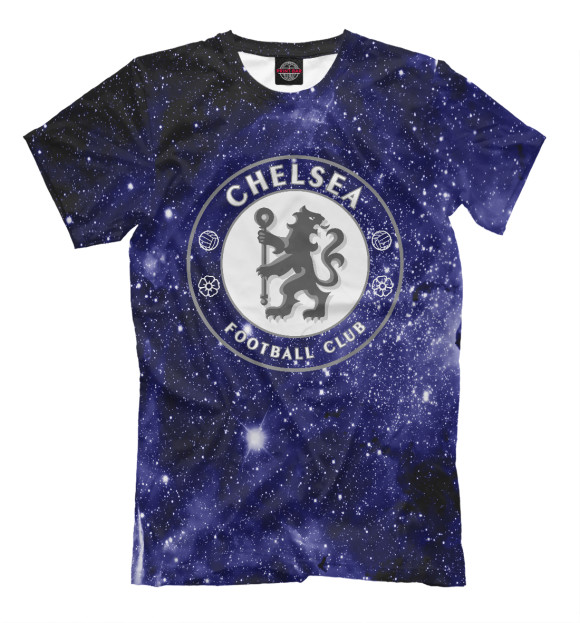 Футболка для мальчиков с изображением Chelsea Cosmos цвета Черный