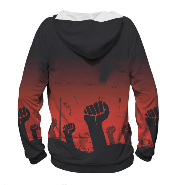 Женское худи с изображением Казахстан цвета Белый