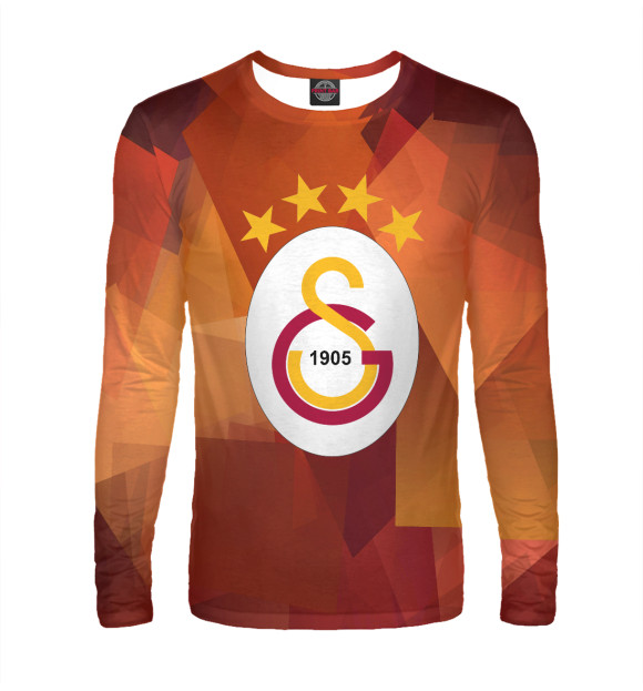 Мужской лонгслив с изображением Galatasaray цвета Белый