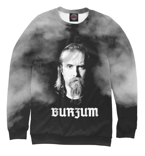 Женский свитшот с изображением Burzum цвета Белый