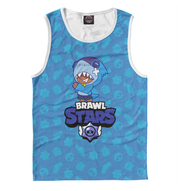 Майка для мальчика с притом Brawl Stars цвета Белый Майка для мальчика с изображением Brawl Stars цвета Белый