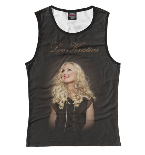 Майка для девочки с изображением Liv Kristine цвета Белый