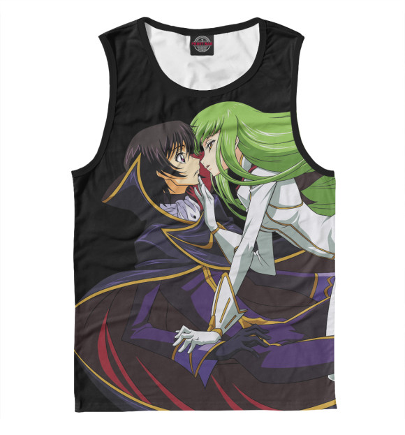 Майка для мальчика с притом Лелуш Ламперуж цвета Белый Майка для мальчика с изображением Лелуш Ламперуж цвета Белый