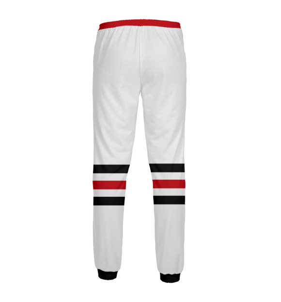 Мужские спортивные штаны с изображением Чикаго Блэкхокс (форма) цвета Белый