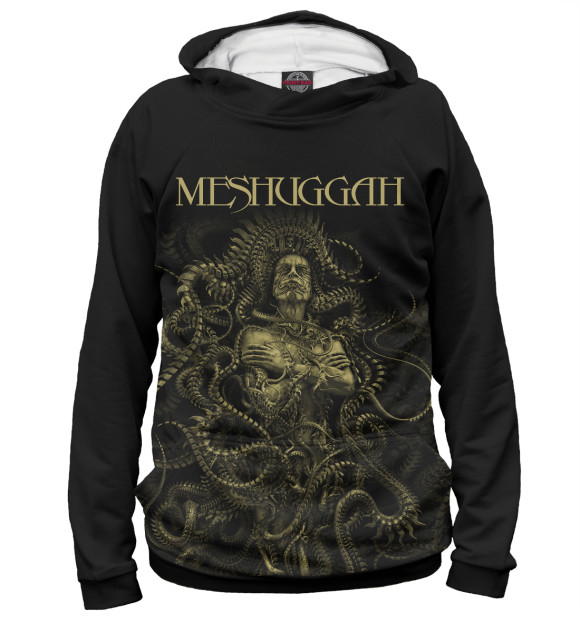 Женское худи с изображением Meshuggah цвета Белый