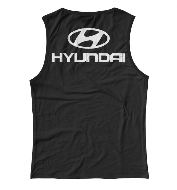 Майка для девочки с изображением Hyundai цвета Белый