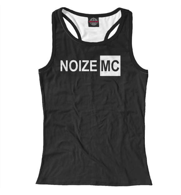 Женская майка-борцовка с изображением Noize MC цвета Белый
