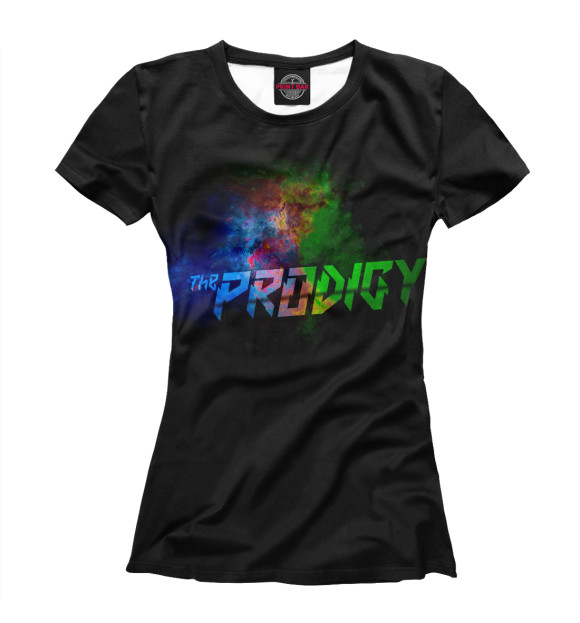 Женская футболка с изображением The Prodigy цвета Белый