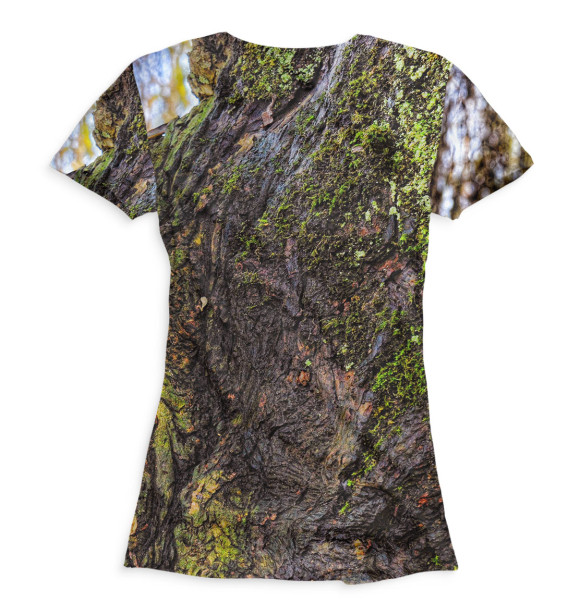 Женская футболка с изображением Енот цвета Белый