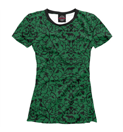 

Футболки Print Bar, Белый, Abstract Wolf Green