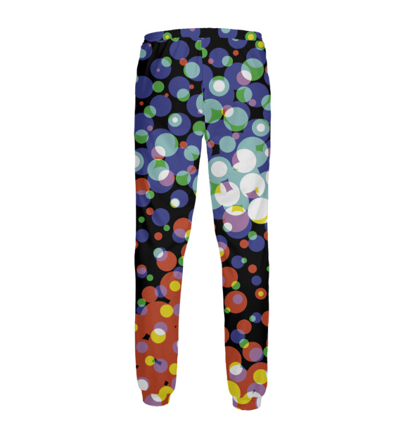 Мужские спортивные штаны с изображением Color pattern цвета Белый