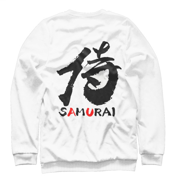 Свитшот для мальчиков с изображением SAMURAI цвета Белый
