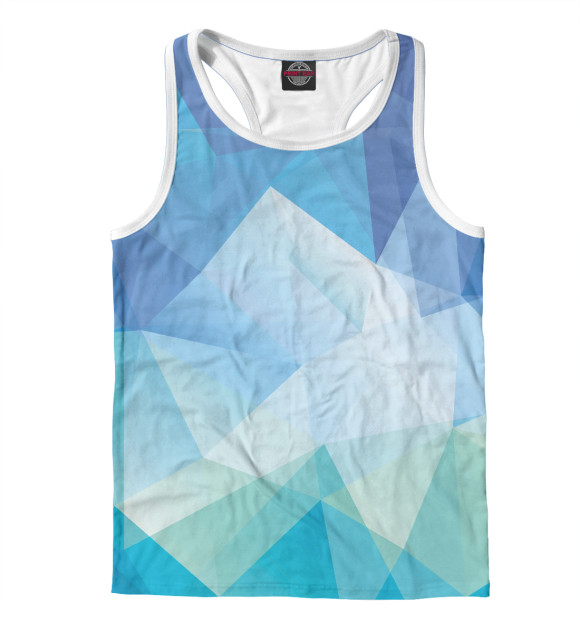 Мужская майка-борцовка с изображением Azure цвета Белый