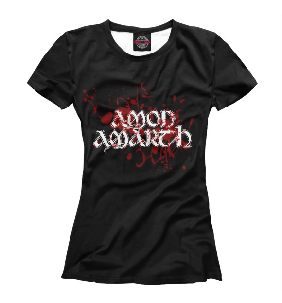 Футболка для девочек с изображением Amon Amarth цвета Белый