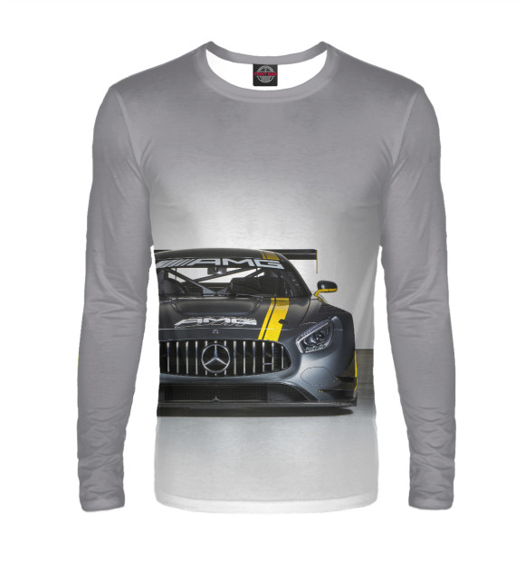 Мужской лонгслив с изображением AMG Motorsport цвета Белый