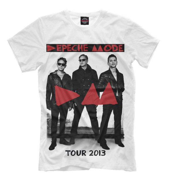 Футболка для мальчиков с изображением Delta Machine Tour 2013 цвета Молочно-белый