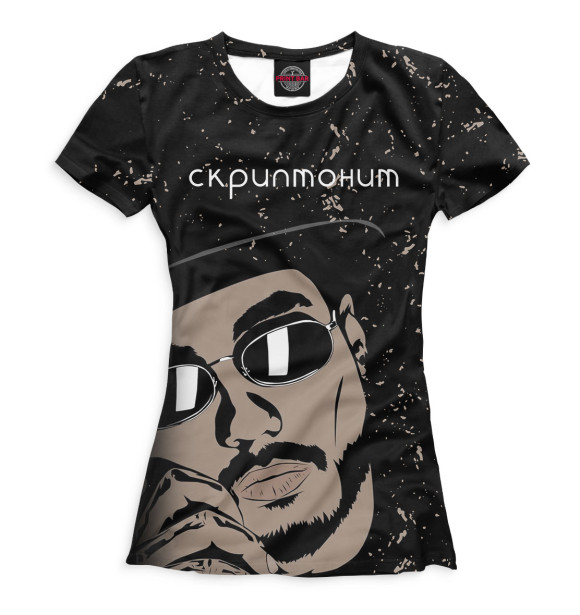 Женская футболка с изображением Скриптонит цвета Белый