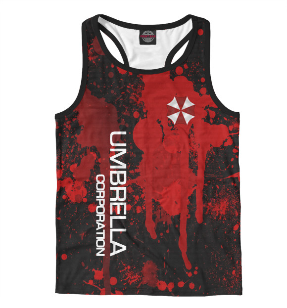 Мужская майка-борцовка с изображением Umbrella Corp цвета Белый