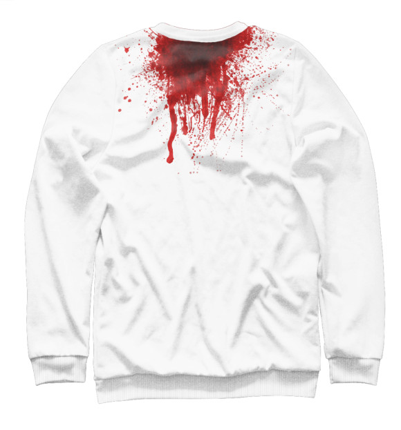 Свитшот для девочек с изображением bloody цвета Белый