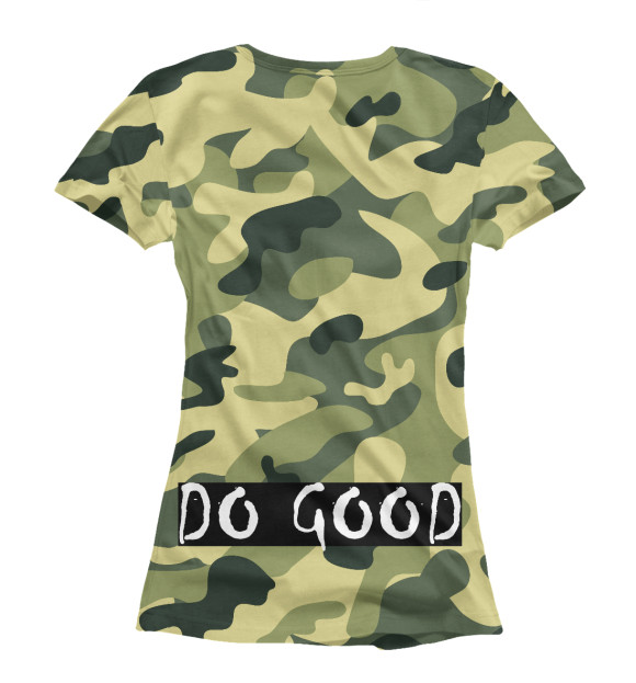 Женская футболка с изображением NO WAR. JUST PEACE. цвета Белый
