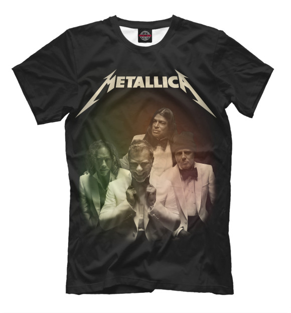 Мужская футболка с изображением Metallica цвета Черный