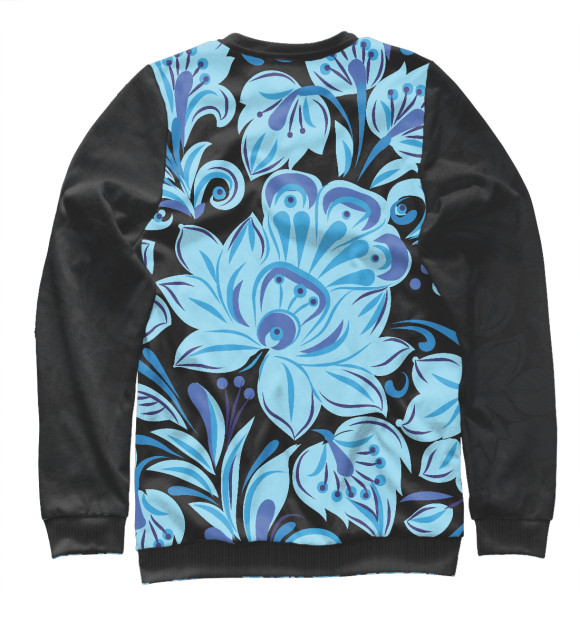 Свитшот для девочек с изображением Blue ice цвета Белый