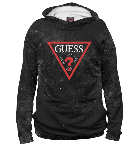 Мужское худи с изображением GUESS цвета Белый
