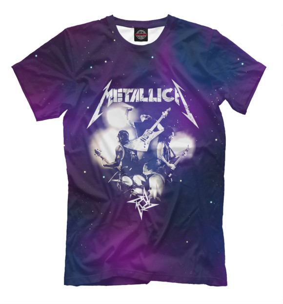 Футболка для мальчиков с изображением Metallica цвета Молочно-белый