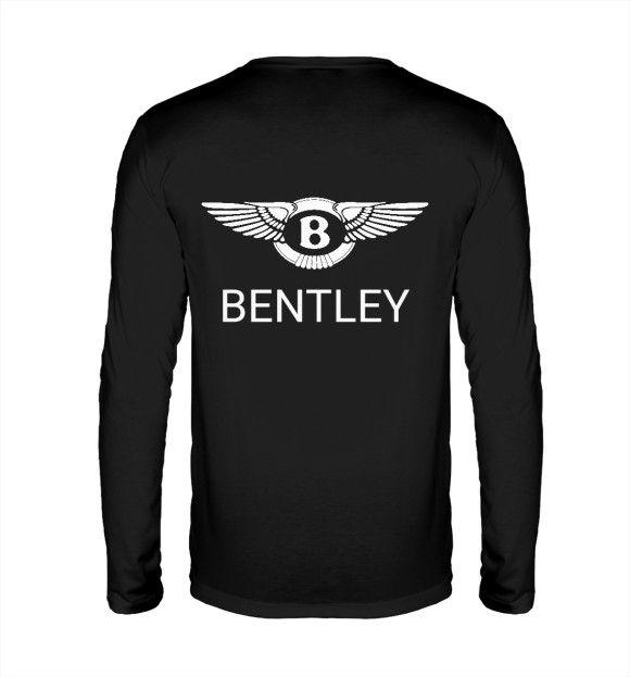 Мужской лонгслив с изображением Bentley цвета Белый