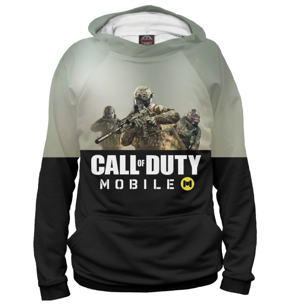 Мужское худи с изображением Call of Duty: Mobile цвета Белый