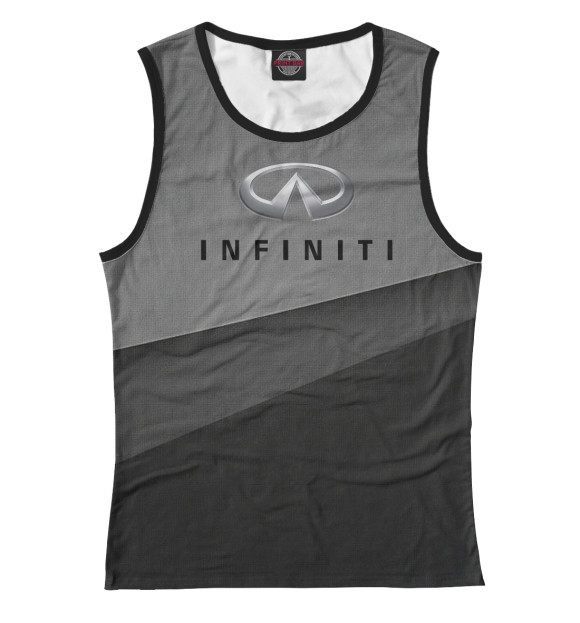 Майка для девочки с изображением Infiniti цвета Белый