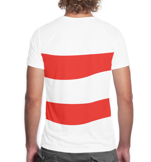 Мужская футболка с изображением Американский папаша цвета Белый