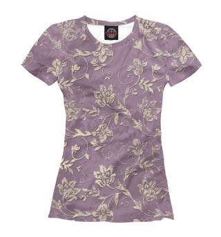 Женская футболка Узоры из цветов