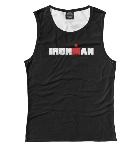 Майка для девочки с изображением Ironman цвета Белый