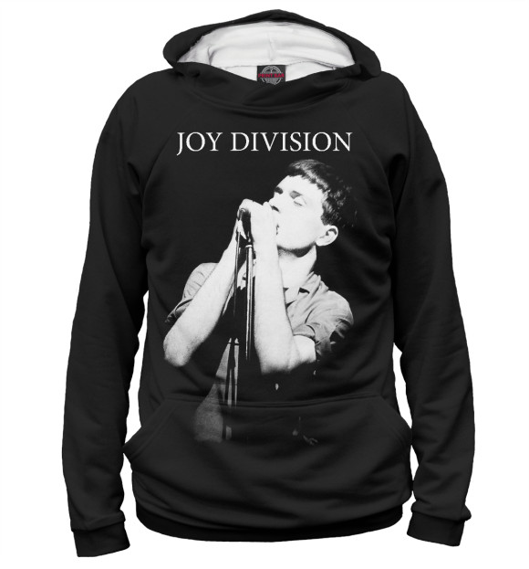 Худи для мальчика с изображением Joy Division цвета Белый