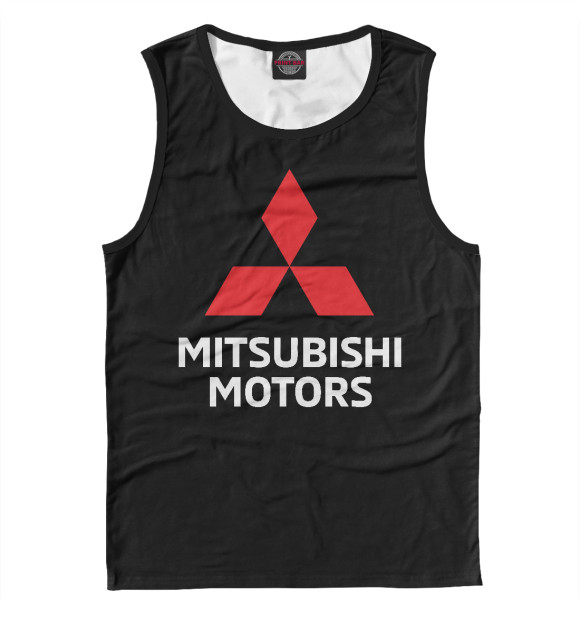 Майка для мальчика с изображением Mitsubishi motors цвета Белый