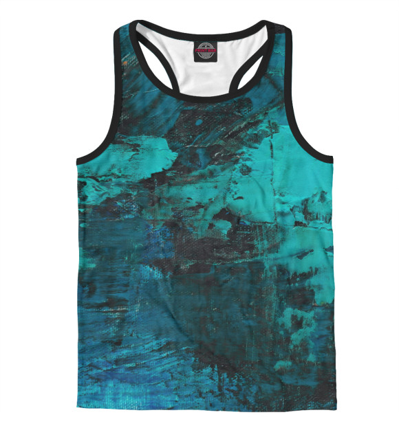 Мужская майка-борцовка с изображением Paints цвета Белый