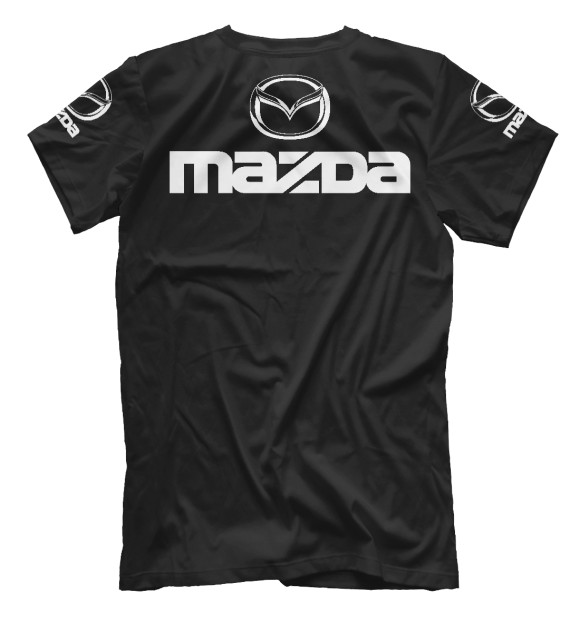 Мужская футболка с изображением Mazda цвета Белый
