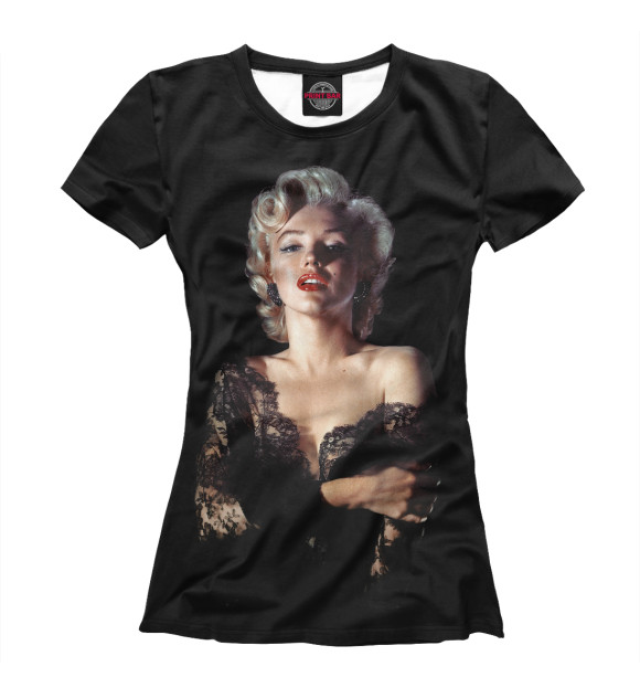 Футболка для девочек с изображением Marilyn Monroe цвета Белый