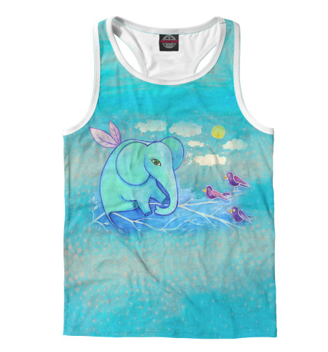 

Майки борцовки Print Bar, Белый, Летающий слон