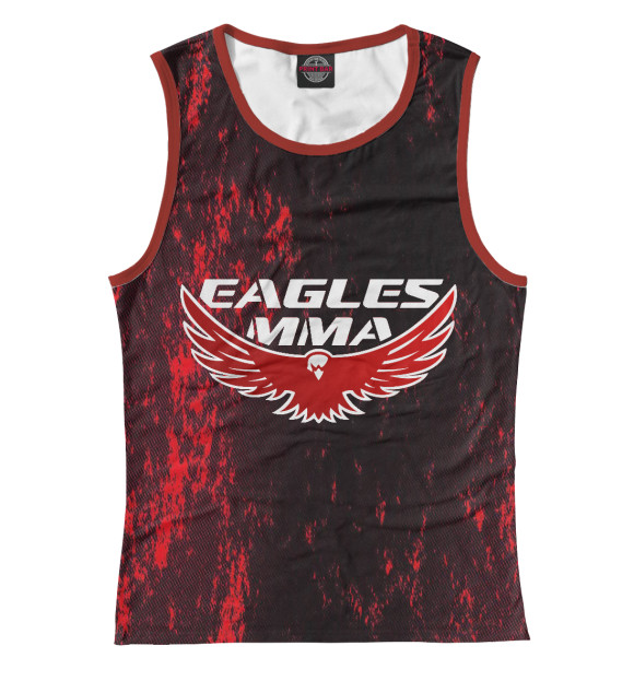 Майка для девочки с изображением MMA цвета Белый