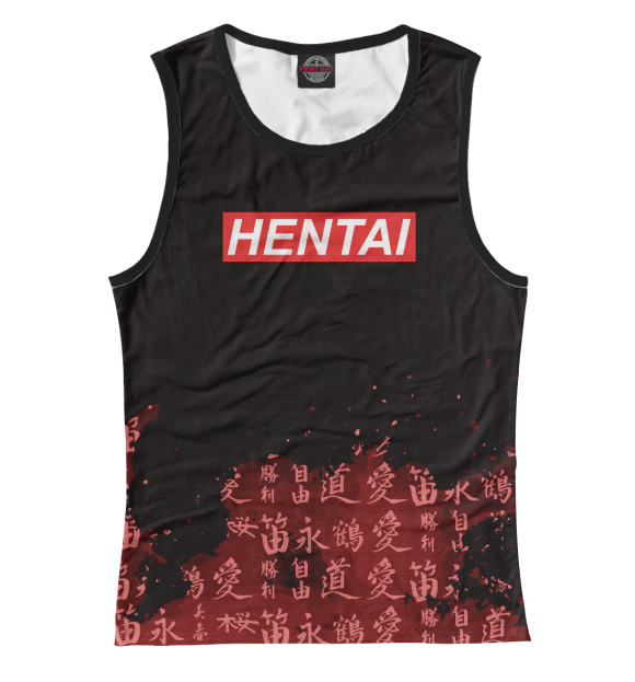 Майка для девочки с изображением Hentai цвета Белый