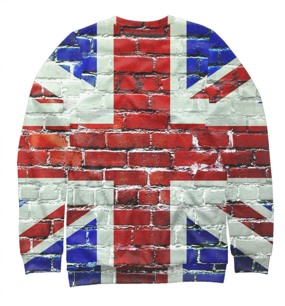 Свитшот для мальчиков с изображением Великобритания цвета Белый