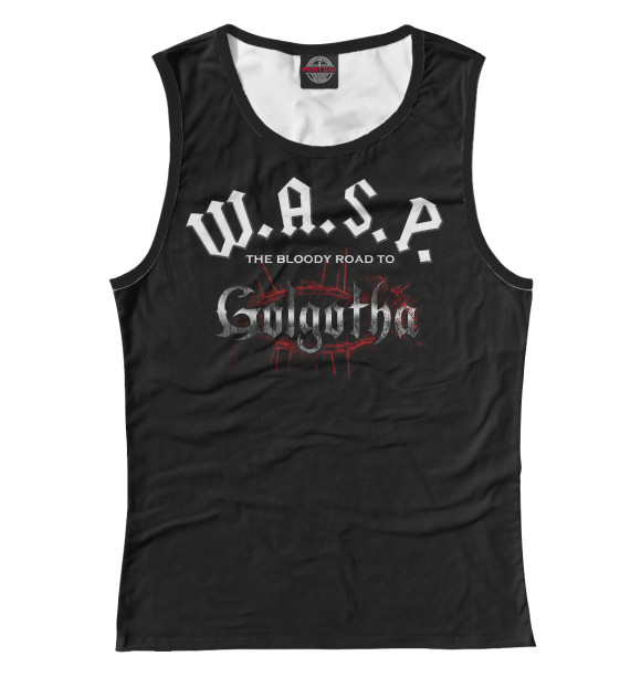 Майка для девочки с изображением W.A.S.P. Band цвета Белый