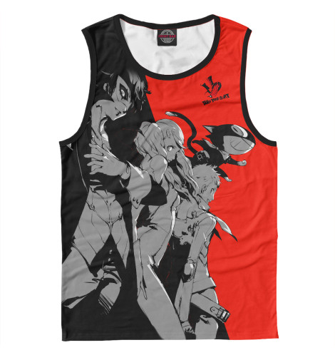 

Майки Print Bar, Белый, Persona 5