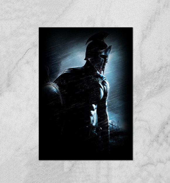 Плакат с изображением Воин цвета Белый