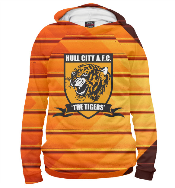 Худи для девочки с изображением Tigers Hull City цвета Белый