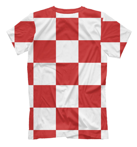 Мужская футболка с изображением Сборная Хорватии 2018 цвета Белый
